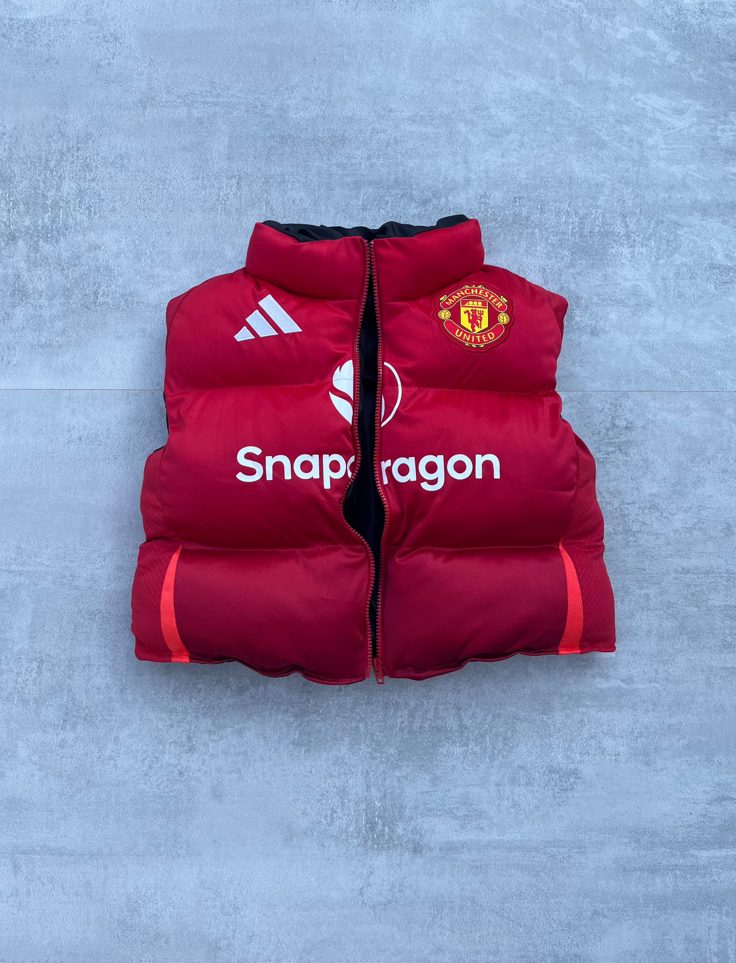 Manchester Utd Puffer Vest Womens