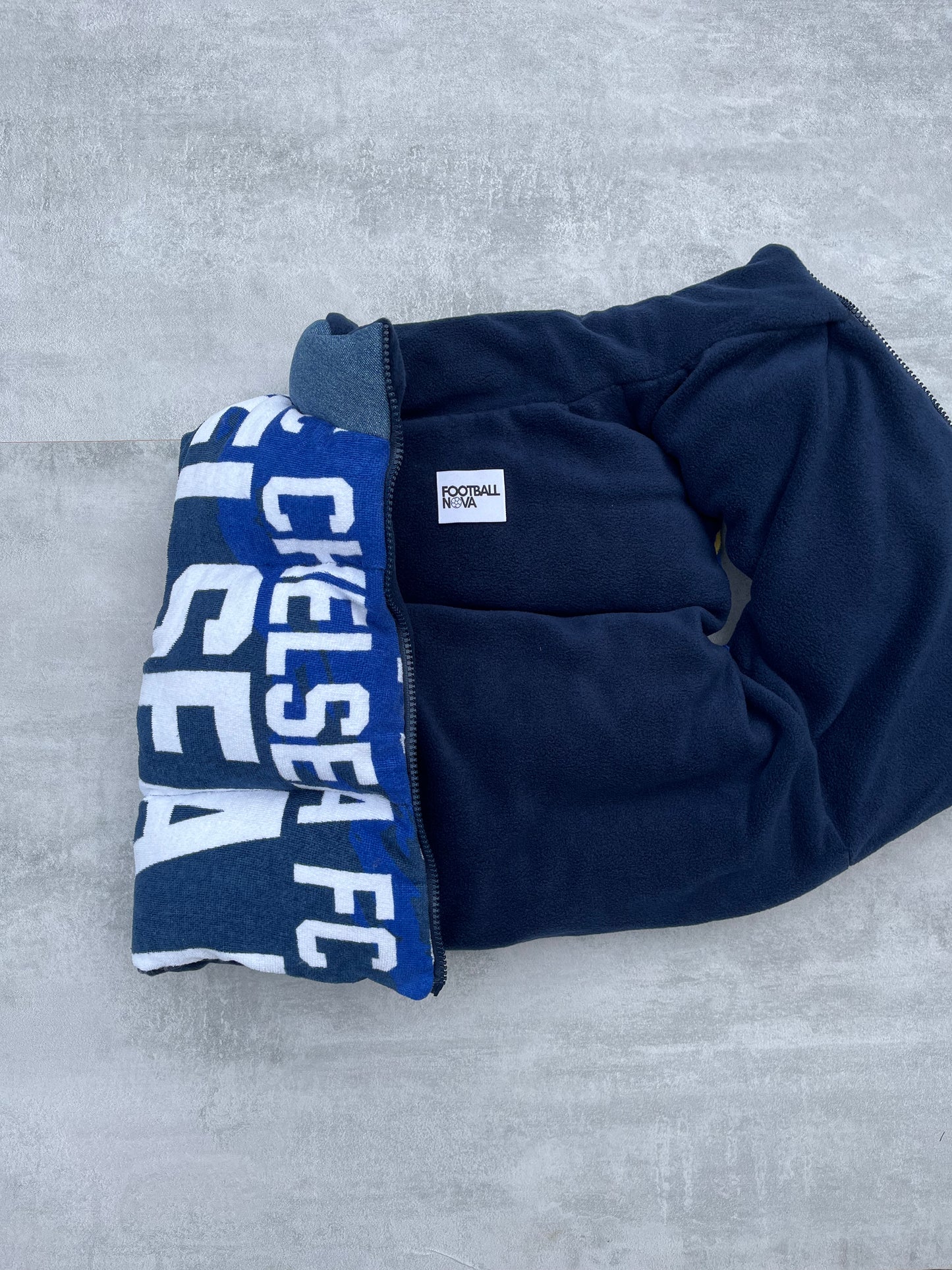 Chelsea Denim Puffer Vest Womens
