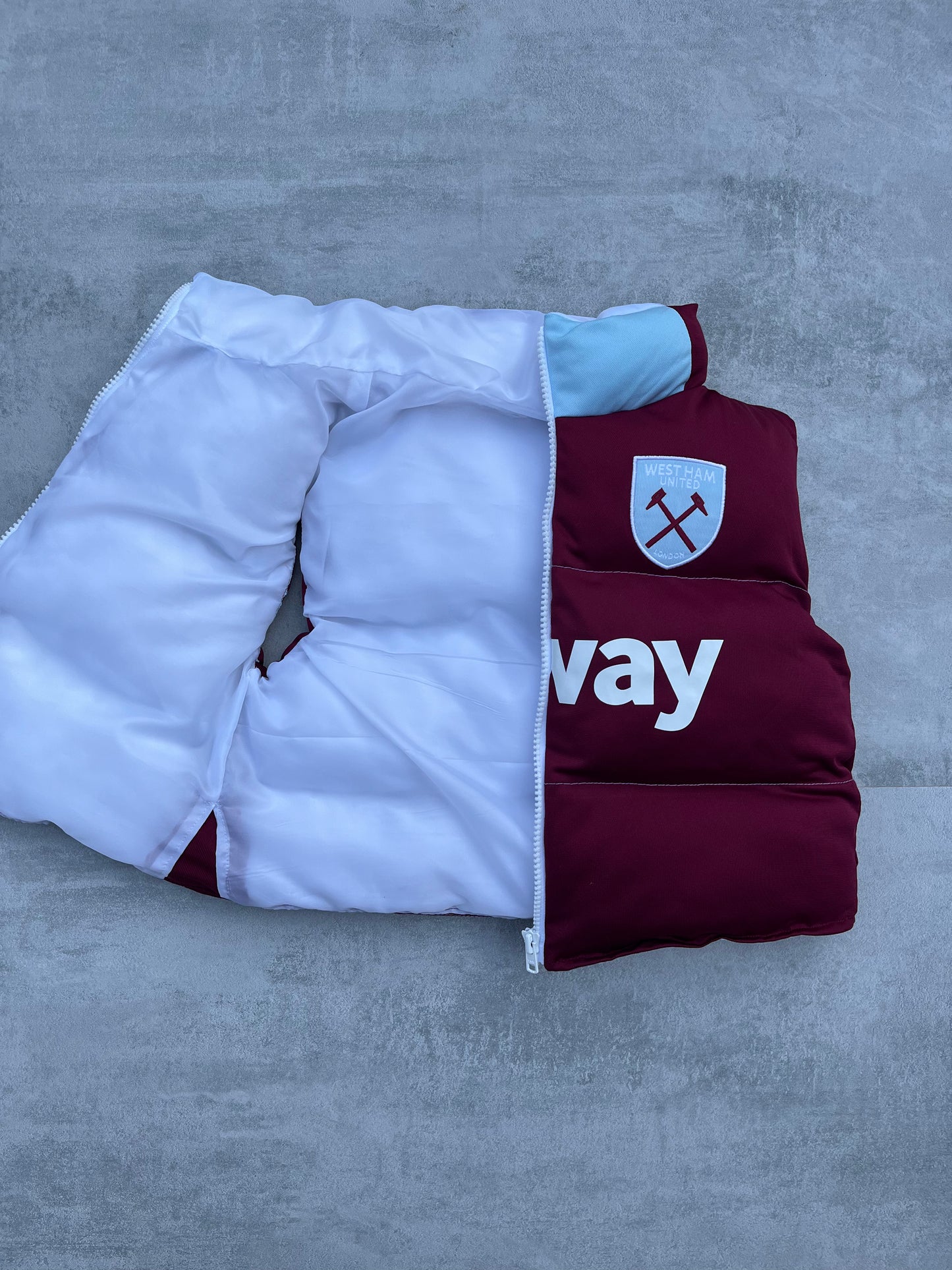 West Ham Puffer Vest Womens