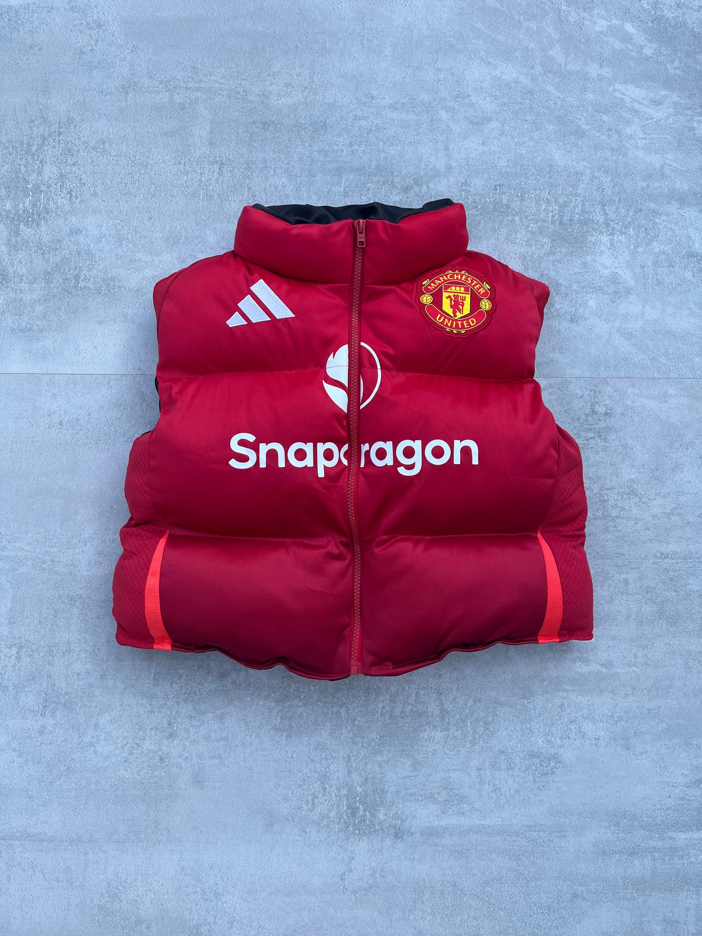 Manchester Utd Puffer Vest Womens