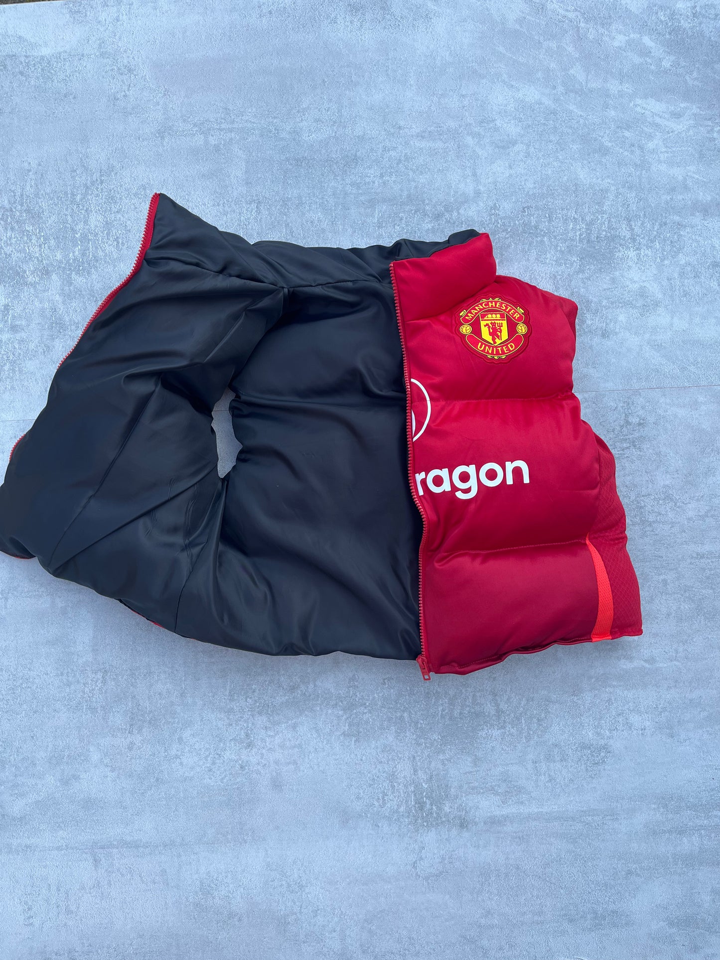 Manchester Utd Puffer Vest Womens