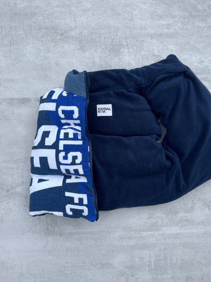 Chelsea Denim Puffer Vest Womens